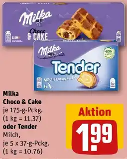 REWE Milka Choco & Cake oder Tender Milch Angebot