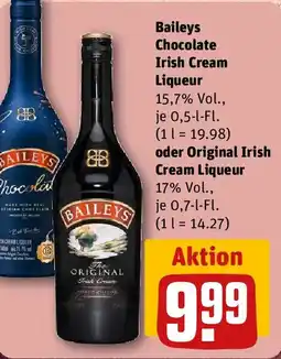 REWE Baileys Chocolate Irish Cream Liqueur oder Original Irish Cream Liqueur Angebot