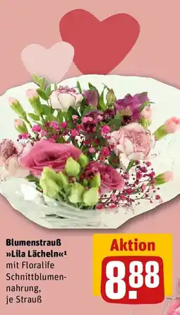 REWE Blumenstrauß Lila Lächeln Angebot