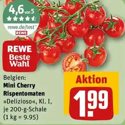 REWE REWE Beste Wahl Mini Cherry Rispentomaten Angebot