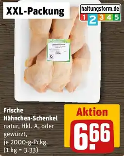 REWE Frische Hähnchen-Schenkel Angebot