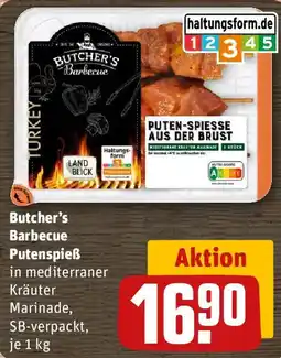 REWE Butcher's Barbecue Putenspieß Angebot