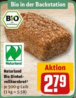 REWE Naturland Bio Dinkelvollkornbrot Angebot