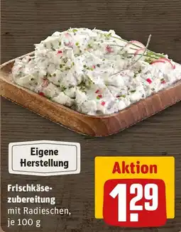 REWE Frischkäse zubereitung Angebot
