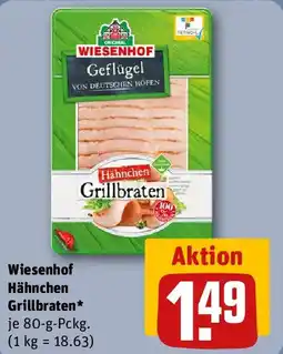 REWE Wiesenhof Hähnchen Hähnchen Grillbraten Angebot
