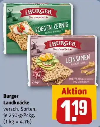 REWE Burger Landknäcke Angebot