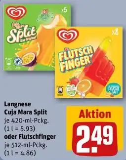 REWE Langnese Cuja Mara Spli oder Flutschfinger Angebot