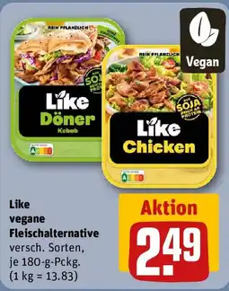 REWE Like vegane Fleischalternative Angebot