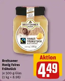 REWE Breitsamer Honig Faires Frühstück Angebot