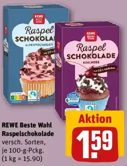 REWE REWE Beste Wahl Raspelschokolade Angebot