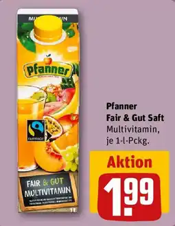 REWE Pfanner Fair & Gut Saft Angebot