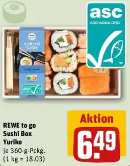 REWE REWE to go Sushi Box Yuriko Angebot