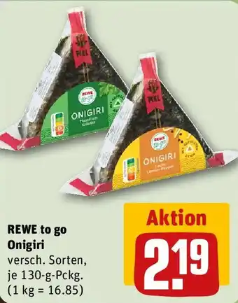 REWE REWE to go Onigiri Angebot