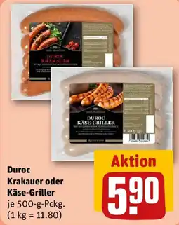 REWE Duroc Krakauer oder Käse-Griller Angebot