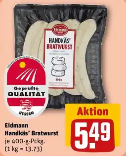 REWE Eidmann Handkäs' Bratwurst Angebot