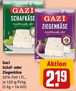 REWE Gazi Schaf- oder Ziegenkäse Angebot
