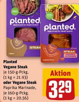 REWE Planted Vegane Steak oder Vegane Steak Angebot