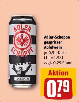 REWE Adler-Schoppe gespritzer Apfelwein Angebot