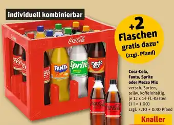 REWE Coca-Cola, Fanta, Sprite oder Mezzo Mix Angebot
