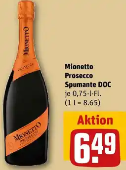 REWE Mionetto Prosecco Spumante DOC Angebot