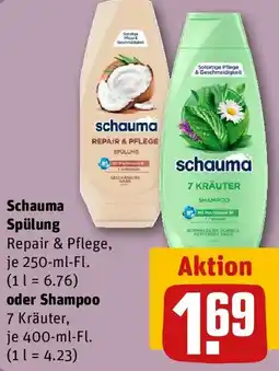 REWE Schauma Spülung oder Shampoo Angebot