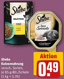 REWE Sheba Katzennahrung Angebot