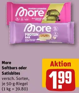REWE More Softbars oder Satisbites Angebot