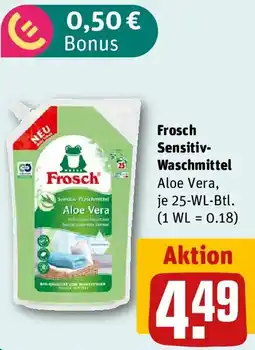 REWE Frosch Sensitiv-Waschmittel Angebot