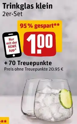 REWE SCHOTT ZWIESEL Trinkglas klein Angebot