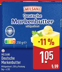 Aldi Nord MILSANI Deutsche Markenbutter Angebot