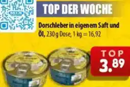 Mix Markt Dorschleber in eigenem Saft und Ol Angebot