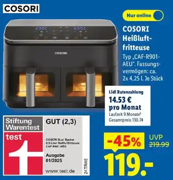 COSORI Heißluftfritteuse
