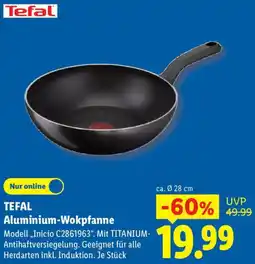 Lidl Tefal Aluminium-Wokpfanne Angebot