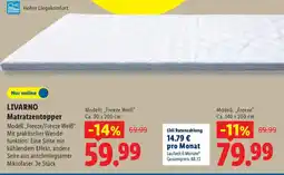 Lidl LIVARNO Matratzentopper Angebot