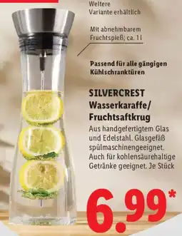 Lidl SILVERCREST Wasserkaraffe/ Fruchtsaftkrug Angebot