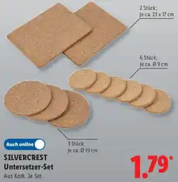 Lidl SILVERCREST Untersetzer-Set Angebot