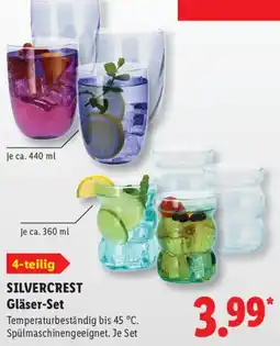Lidl SILVERCREST Gläser-Set Angebot