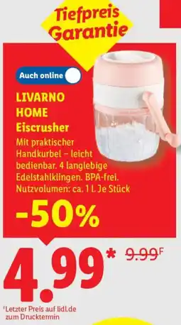 Lidl LIVARNO HOME Eiscrusher Angebot