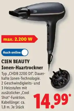 Lidl CIEN BEAUTY Ionen-Haartrockner Angebot