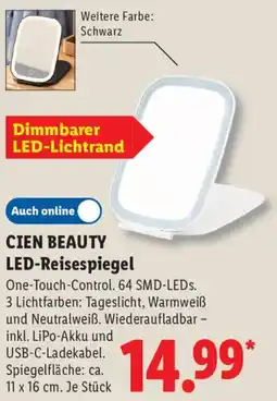 Lidl CIEN BEAUTY LED-Reisespiegel Angebot