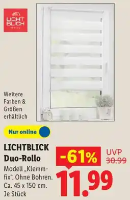 Lidl LICHTBLICK Duo-Rollo Angebot