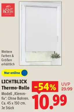 Lidl LICHTBLICK Thermo-Rollo Angebot