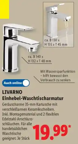Lidl LIVARNO Einhebel-Waschtischarmatur Angebot