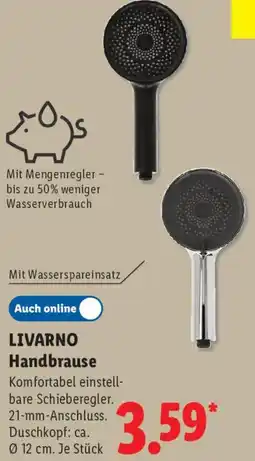 Lidl LIVARNO Handbrause Angebot