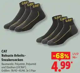 Lidl CAT Robuste Arbeits Sneakersocken Angebot