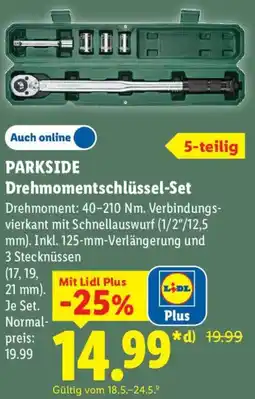 Lidl PARKSIDE Drehmomentschlüssel-Set Angebot