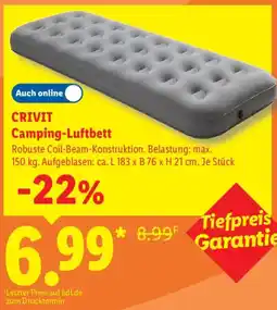 Lidl CRIVIT Camping-Luftbett Angebot