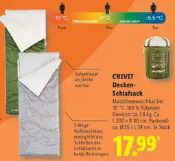 Lidl CRIVIT Decken Schlafsack Angebot