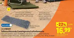 Lidl CRIVIT Selbstaufblasende Campingmatte/Luftzellenmatte Angebot