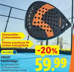 Lidl CRIVIT Padelschläger Angebot